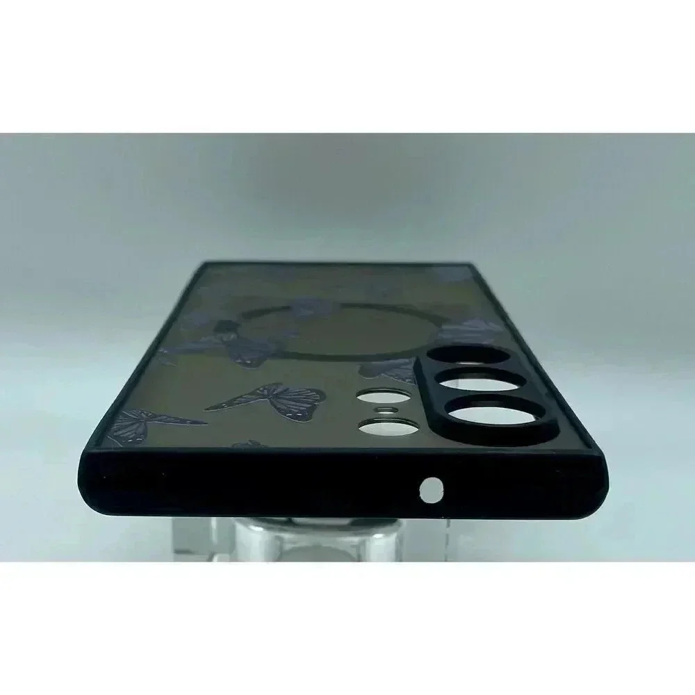 Butterfly Translucent Case For Samsung Galaxy S23 Ultra 6.8” Magnetic Shockproof